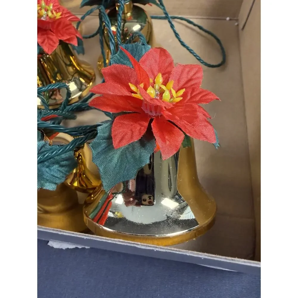 Vintage 1990 Musical Christmas Bells String Set / 10 Bells Tested